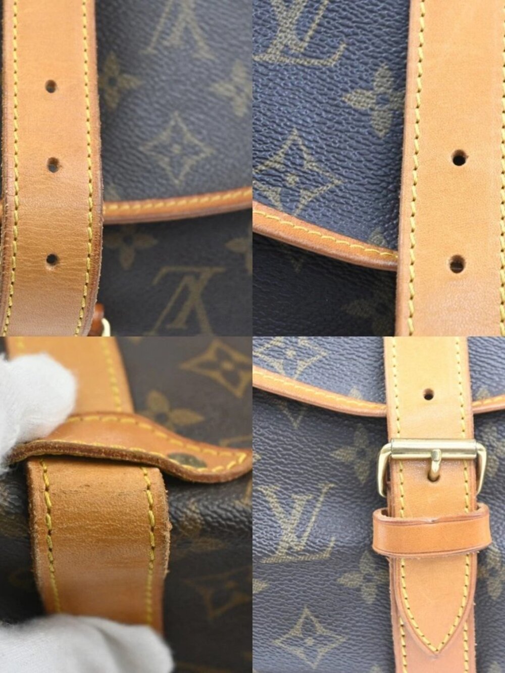 LOUIS VUITTON Saumur 35 Shoulder Bag Monogram Leather BN France M42254 74KC864 - Picture 8 of 16